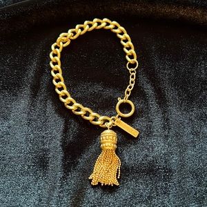 Rachel Zoe Bracelet in Gold Tones with Tassel - Never Worn